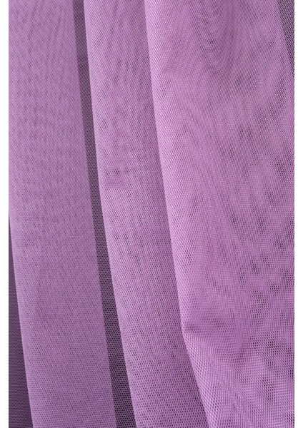 Taç Lila Düz Renk, 1/2,5 Normal Pile Tül Perde Tek Kanat - 100 x 200 cm fiyatları