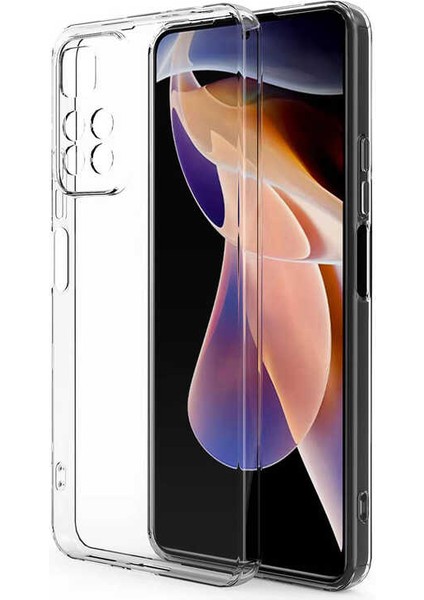 Xiaomi Redmi Note 12 Pro 4g Kılıf Süper Silikon Lüx Kamera Korumalı Şeffaf+Nano Glass