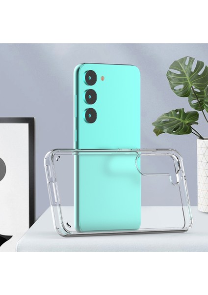 Samsung Galaxy S23 Plus Kılıf Coss Şeffaf 5mm Sert Silikon Tam Koruma