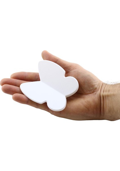 Kelebek Çocuk Bebek Genç Odası Çekmece Dolap Kapak Kulpu Kulbu Plastik Mat Beyaz Kulp 32 mm fırsatları