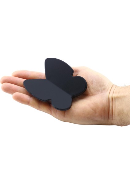 Kelebek Çocuk Bebek Genç Odası Çekmece Dolap Kapak Kulpu Kulbu Plastik Mat Siyah Kulp 32 mm fırsatları