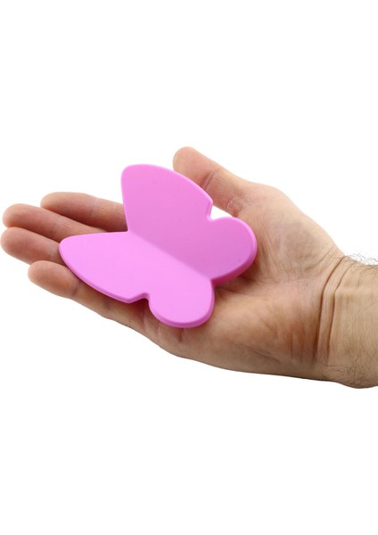 Kelebek Çocuk Bebek Genç Odası Çekmece Dolap Kapak Kulpu Kulbu Plastik Mat Pembe Kulp 32 mm fırsatları