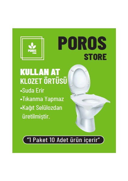 Poros Store Klozet Kapak Örtüsü