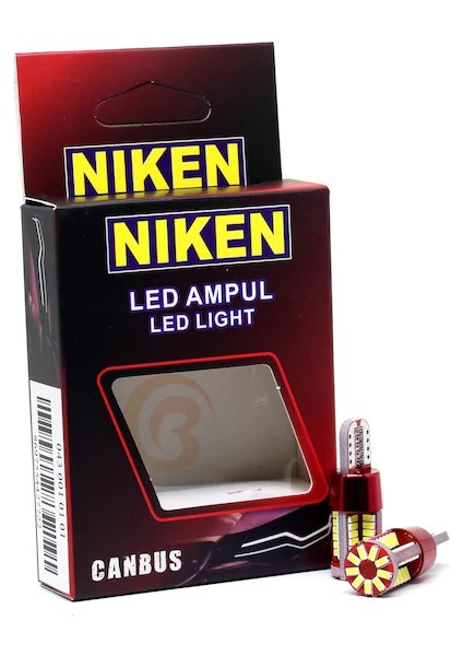 12V T10 Dipsiz Ampul 57 Led'li 2’li Set - Beyaz Işık