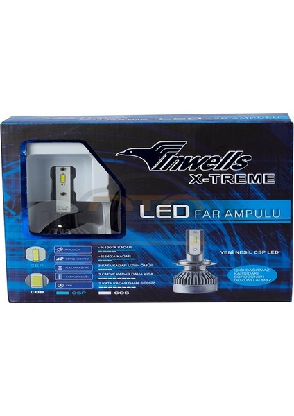 INW036002-LEDLİ Zenon Far Ampulü H3 6000K