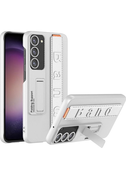 Samsung Galaxy S23 Plus Kayışlı Kılıf El Tutacaklı Ince Kordonlu Kick Standı Premium Kapak
