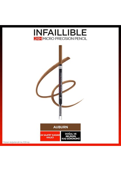 Infaillible 24H Micro Precision Kaş Kalemi - Auburn