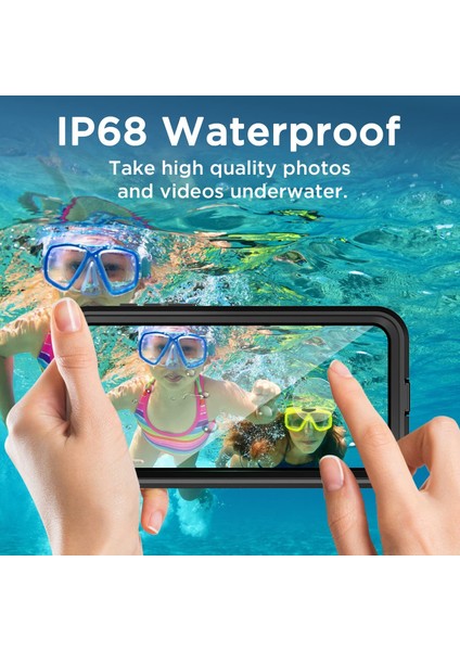 Samsung Galaxy S23 Plus Kılıf Su Geçirmez Dahili Lens ve Ekran Koruyuculu Waterproff Su Altı Çekim Kılıfı Toz Geçirmez Tam Gövde Kapatma Outdoor