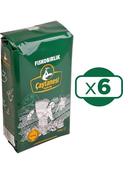 Çaytanesi Siyah Çay 1 kg 6 Lı