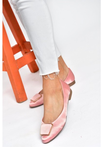 P726776304 Pudra Saten Kumaş Kadın Babet