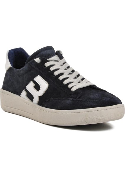 221163 Lacivert Süet Deri Erkek Sneaker