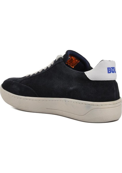 221163 Lacivert Süet Deri Erkek Sneaker