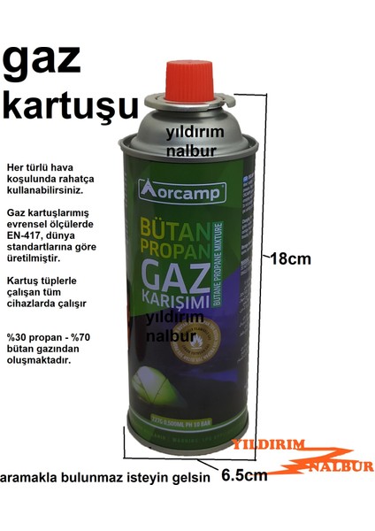 Torch Pürmüz Çakmaklı ve Kartuşlu Set Mangal Tutuşturma