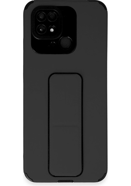 Xiaomi Poco C40 Kılıf Mega Standlı Silikon - Siyah 300099