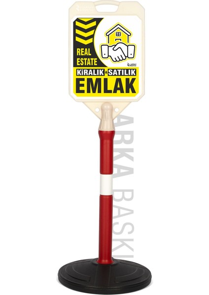 Emlak Kiralık Satılık Real Estatetemalı 2 Adet Yelken Bayrak ve 1 Bariyer Duba Takımı