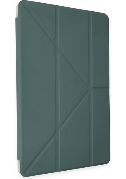 Ipad Pro 12.9 (2018) Kılıf Kalemlikli Hugo Tablet Kılıfı - Koyu Yeşil Mrayd fırsatları