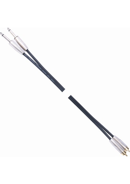 Powermaster LD398 2x 6.3mm Mono Erkek + 2x Rca Erkek 5 Metre Kablo