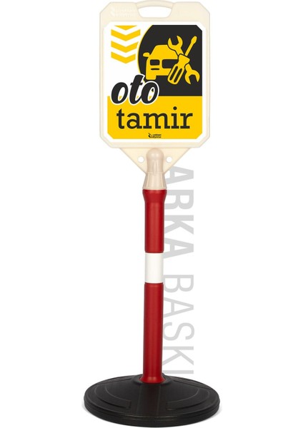 Oto Tamir Yönlendirme ve Bariyer Uyarı Dubası Sarı