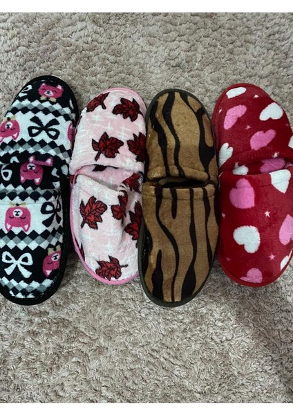 Ebruli Butik Ev Terliği 4 Lü indirimleri