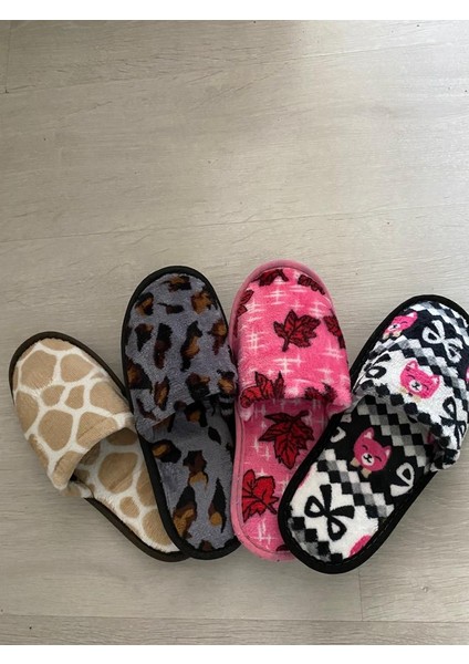 Ebruli Butik Ev Terliği 4 Lü fırsatları