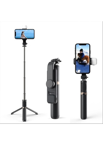 LED Işıklı Tripod Kablosuz Selfie Çubuğu, Tripod Standı