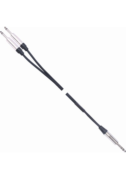 Powermaster LD390B 2x 6.3mm Mono Erkek + 6.3mm Stereo Erkek 3 Metre Kablo