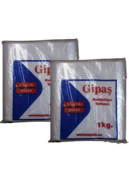 Bakkaliye Naylon Torba 3'kg lık 2 Paket (Takriben 330 Adet)