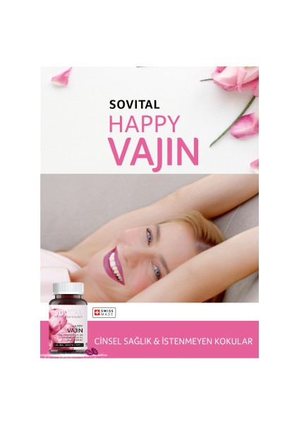 Happy Vajin Sağlığı ve Kokusu 60 x 3 Kutu Yumuşak Kapsül fiyatları