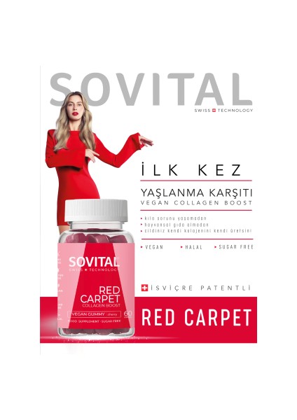 3 Yıldız Paketi - SOVITAL Hair + Red Carpet + Detomax fiyatları