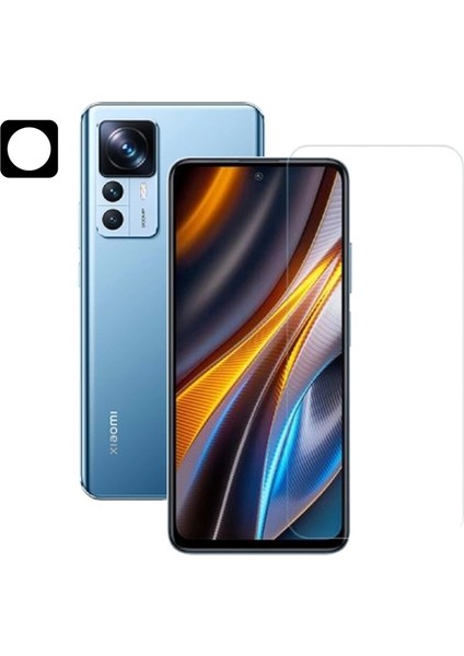 Xiaomi 12T Kmaera Lens Koruyucu + Ekran Koruyucu 3 Adet