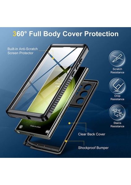 Samsung Galaxy S23 Ultra Su Geçirmez Kılıf Waterproof Shockproof Ip 68 Sertifikalı Su Altı Kılıf indirimleri