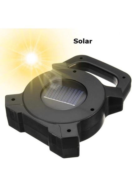 Work Lıghts Cob Ledli Güçlü LED Kamp Feneri Güneş Enerjili Lamba USB Şarjlı Işıldak 3 Modlu fırsatları