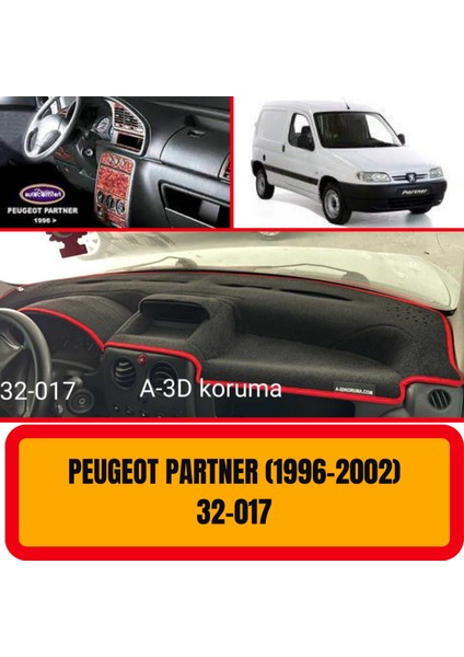 Peugeot Partner 1996-2002 Ön Göğüs / Panel / Torpido Koruması - Kılıfı - Halısı