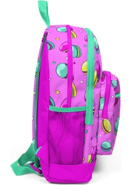 Makaron Desenli 4 Bölmeli Okul Çantası 23462