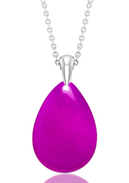 Damla Kesim Pembe Akik Taşı Kolye