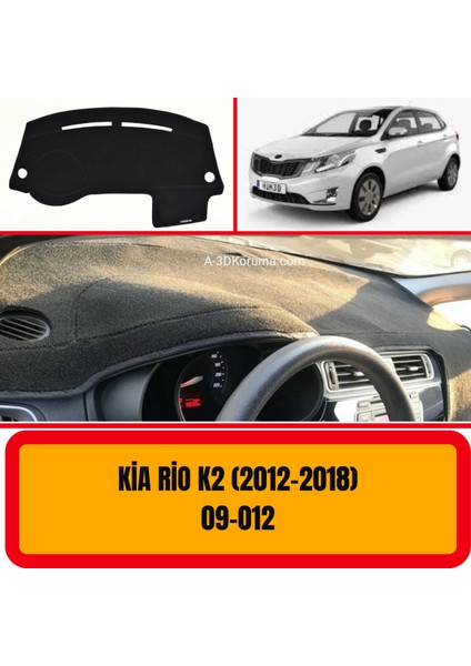 Kia Rio K2 2012+ Ön Göğüs / Panel / Torpido Koruması - Kılıfı - Halısı