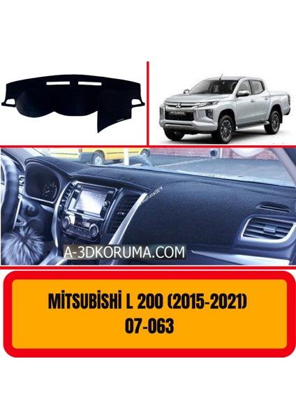 Mitsubishi L 200 Pickup 2015-2021 Ön Göğüs / Panel / Torpido Koruması - Kılıfı - Halısı