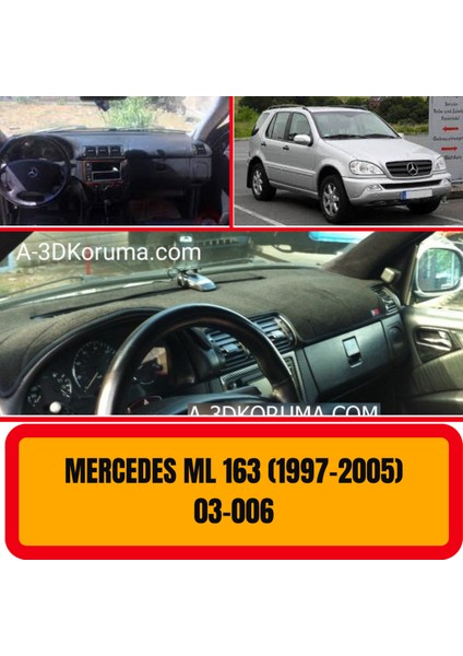 Mercedes -Benz W163 1997-2005 Ön Göğüs / Panel / Torpido Koruması - Kılıfı - Halısı