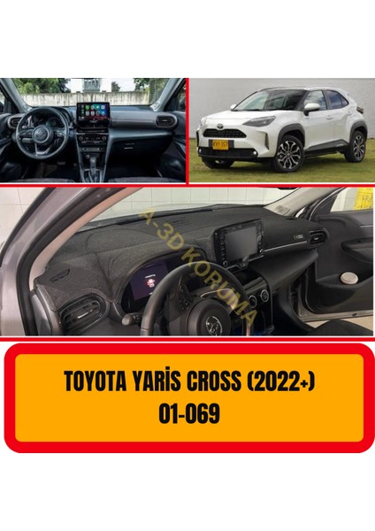 Toyota Yaris Cross 2022 + Ön Göğüs / Panel / Torpido Koruması - Kılıfı - Halısı