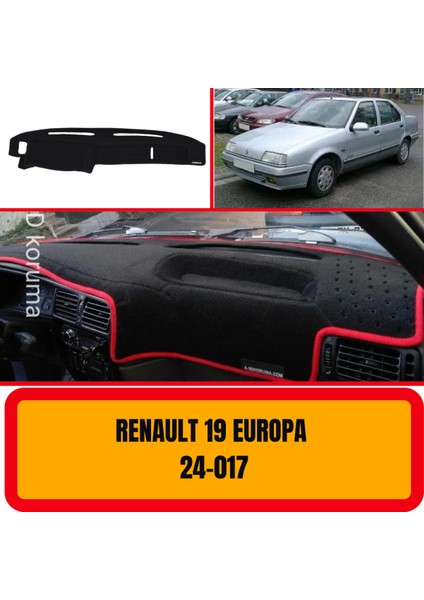 A3D Torpido Koruma Renault 19 Europa Ön Göğüs / Panel /  Torpido Koruması - Kılıfı - Halısı