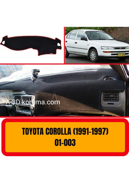 Toyota Corolla E100 1991-1995 Ön Göğüs / Panel / Torpido Koruması - Kılıfı - Halısı