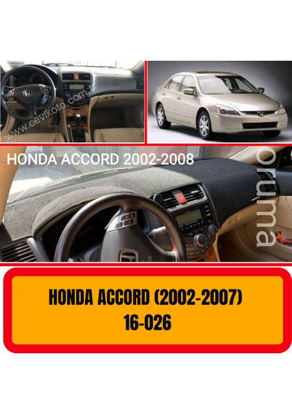 Honda Accord 2002-2007 Ön Göğüs / Panel / Torpido Koruması - Kılıfı - Halısı