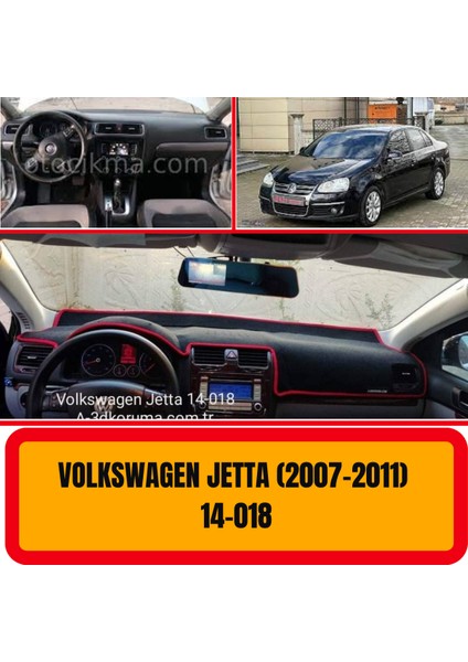 Volkswagen Jetta 2007-2011 Ön Göğüs / Panel / Torpido Koruması - Kılıfı - Halısı