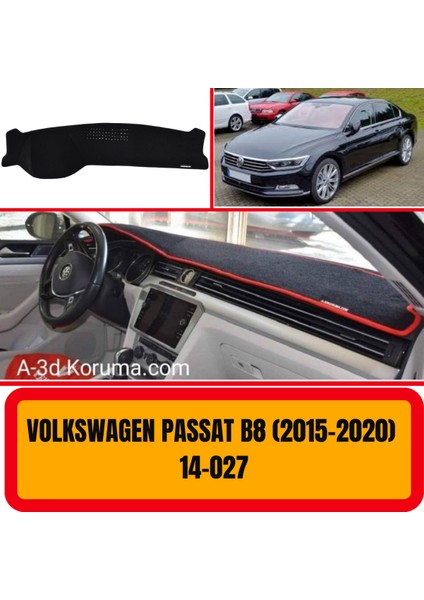 Volkswagen Passat B8 2015-2020 Ön Göğüs / Panel / Torpido Koruması - Kılıfı - Halısı