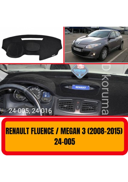 Renault Megane 3 - Fluence 2008-2015 Ön Göğüs / Panel / Torpido Koruması - Kılıfı - Halısı