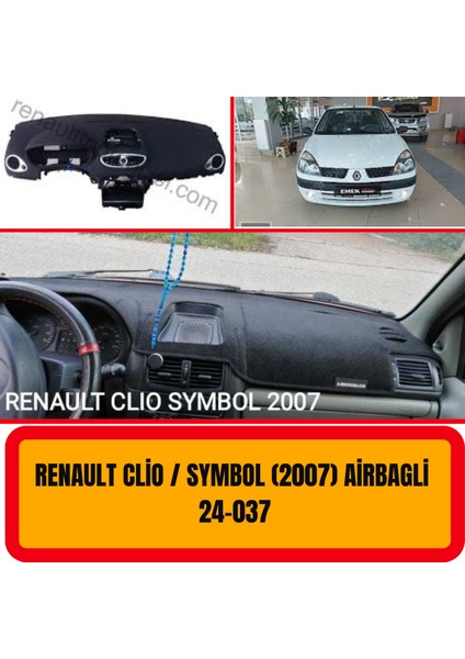 Renault Symbol Clio 2007 Airbaglı Ön Göğüs / Panel / Torpido Koruması - Kılıfı - Halısı