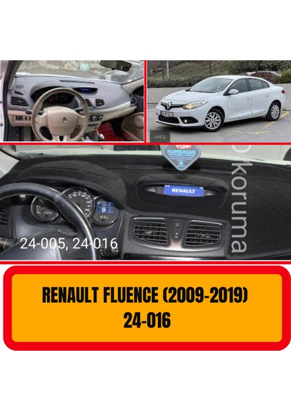 Renault Fluence 2009-2019 Ön Göğüs / Panel / Torpido Koruması - Kılıfı - Halısı