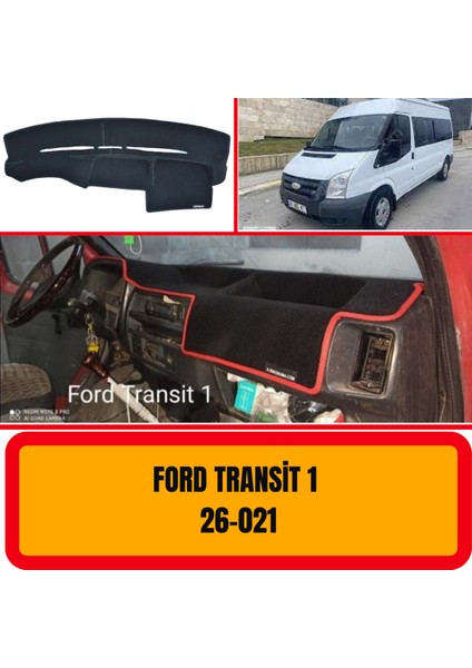 A3D Torpido Koruma Ford Transit 1 Ön Göğüs / Panel /  Torpido Koruması - Kılıfı - Halısı