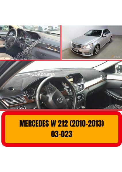 Mercedes -Benz W212 2010-2013 Ön Göğüs / Panel / Torpido Koruması - Kılıfı - Halısı