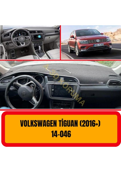 Volkswagen Tiguan 2016 + Ön Göğüs / Panel / Torpido Koruması - Kılıfı - Halısı